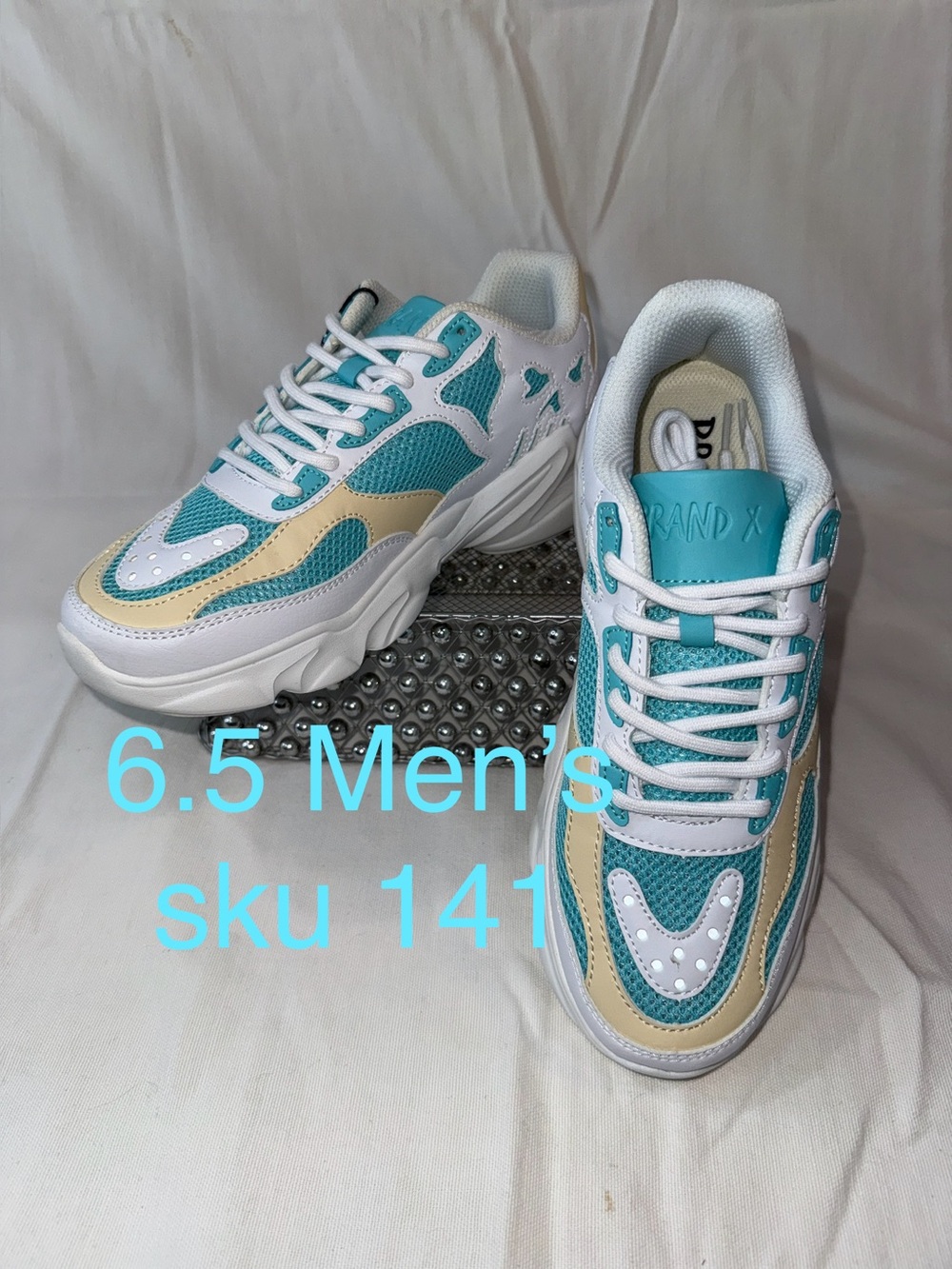 Men's 6.5, Women’s 8 Sand and Sea colors Casual Sneakers by Brand X